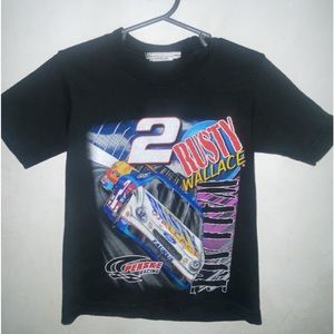 Vintage Rusty Wallace NASCAR tshirt toddlers